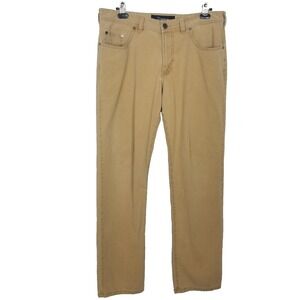 Atelier Gardeur Men Nigel 1 Pants Sz 36 x 32‎ Beige Cotton Elastane 5 Pockets
